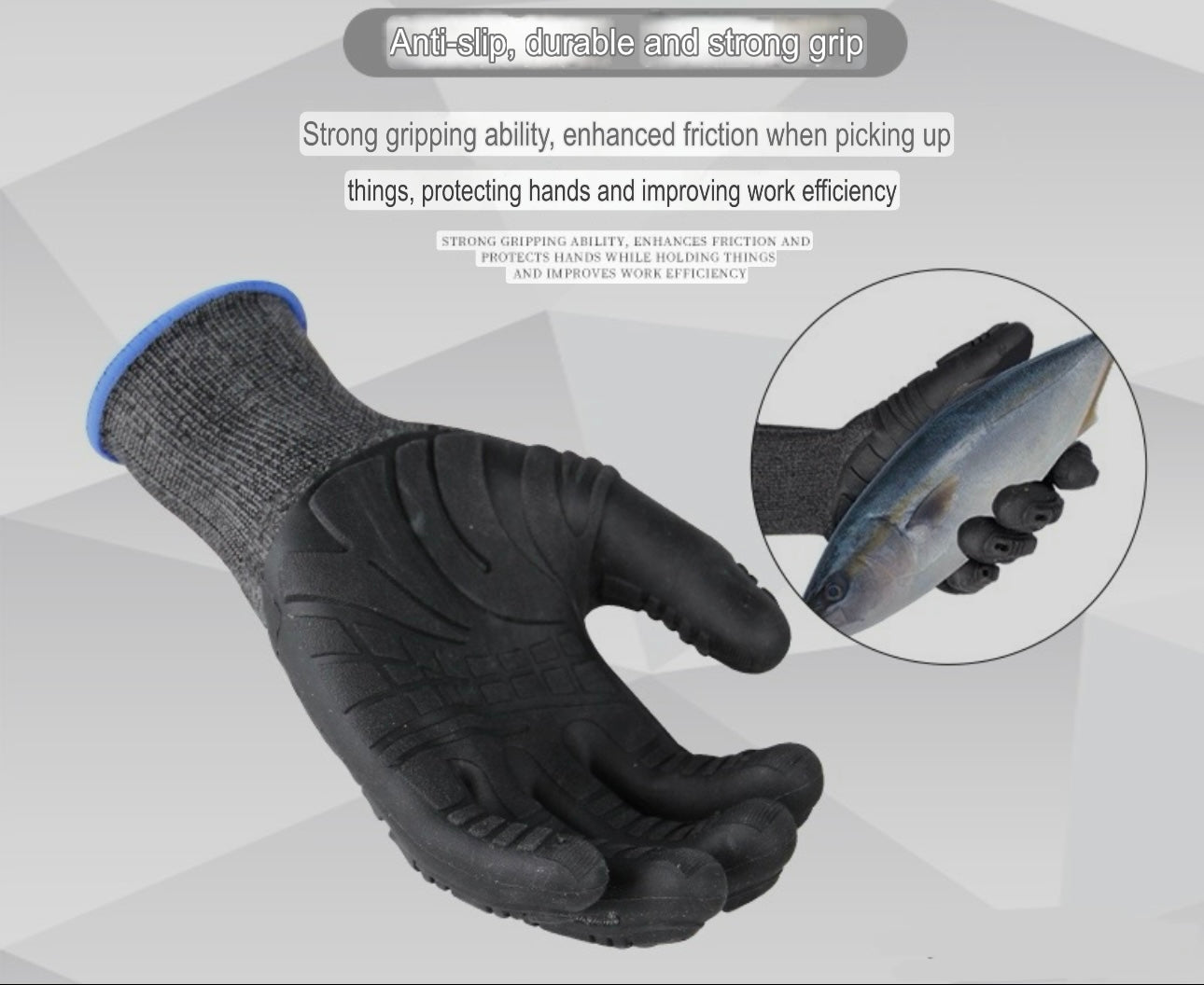 Gloves | TPE Anti-Smash Impact-Resistant Gloves ā Soft, Comfortable, Non-Slip, Wear-Resistant, Shockproof Outdoor Labor Protection Gloves