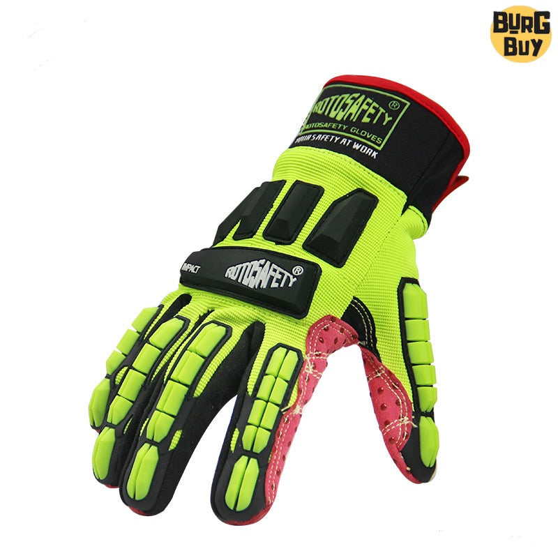 Gloves | Anti-Smash, Wear-Resistant, Shock-Absorbing Gloves for Mechanics, Oil Drilling, Rescue & Construction