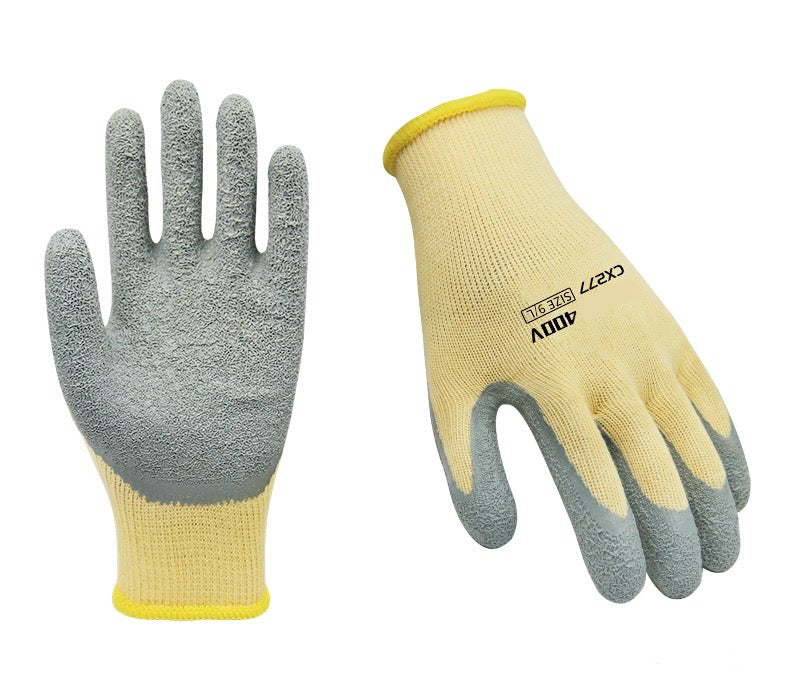 Gloves | 400V Insulating Rubber Gloves for Electricians – Wear-Resistant, Non-Slip, Flexible & Breathable for Electrical Work