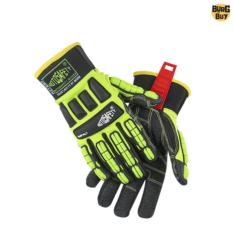 Gloves | Machinery Anti-Smash, TPR Anti-Collision Protective Gloves for Outdoor, Mechanic, Oil Mining, Rescue & Heavy Industry