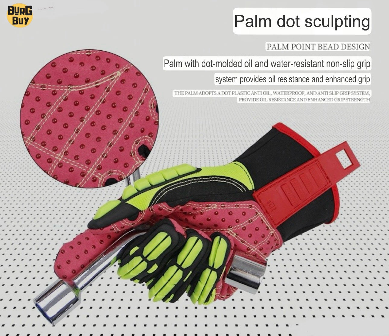 Gloves | Anti-Smash, Wear-Resistant, Shock-Absorbing Gloves for Mechanics, Oil Drilling, Rescue & Construction