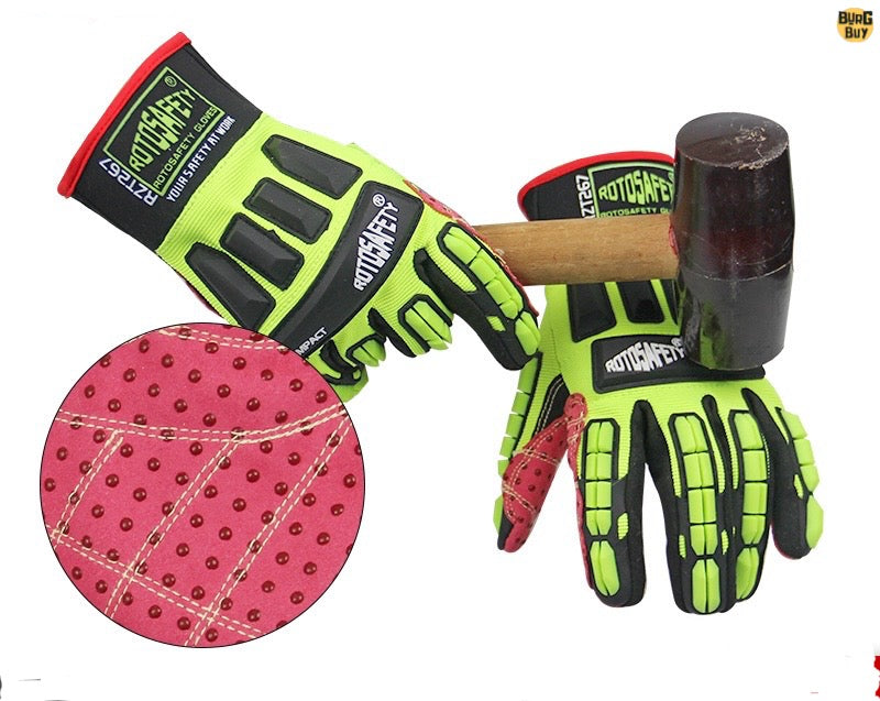 Gloves | Anti-Smash, Wear-Resistant, Shock-Absorbing Gloves for Mechanics, Oil Drilling, Rescue & Construction