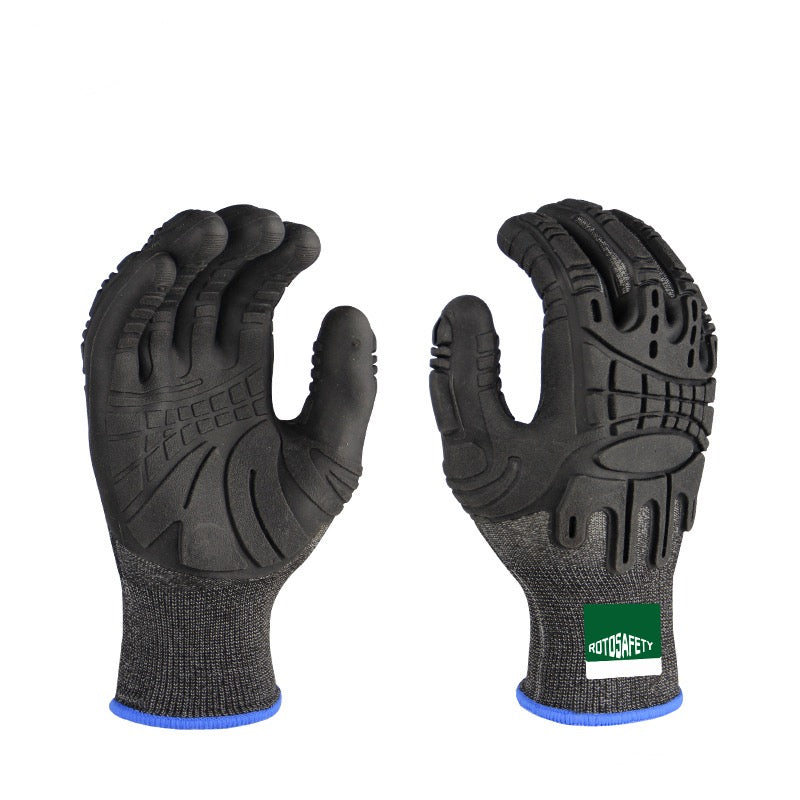Gloves | TPE Anti-Smash Impact-Resistant Gloves ā Soft, Comfortable, Non-Slip, Wear-Resistant, Shockproof Outdoor Labor Protection Gloves