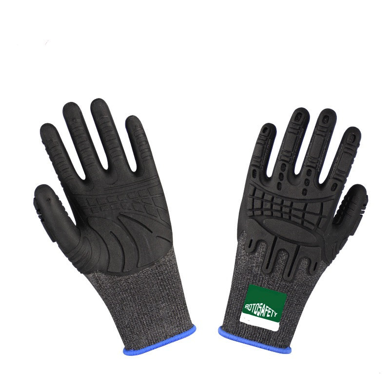 Gloves | TPE Anti-Smash Impact-Resistant Gloves ā Soft, Comfortable, Non-Slip, Wear-Resistant, Shockproof Outdoor Labor Protection Gloves