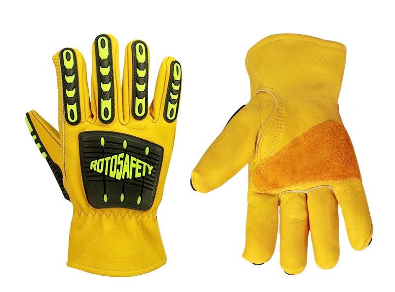 Gloves | Cowhide Anti-Smash Gloves – Anti-Collision, Anti-Impact, Wear-Resistant, Heavy Industry, Oil Mining, Rescue, Mechanical Maintenance Gloves