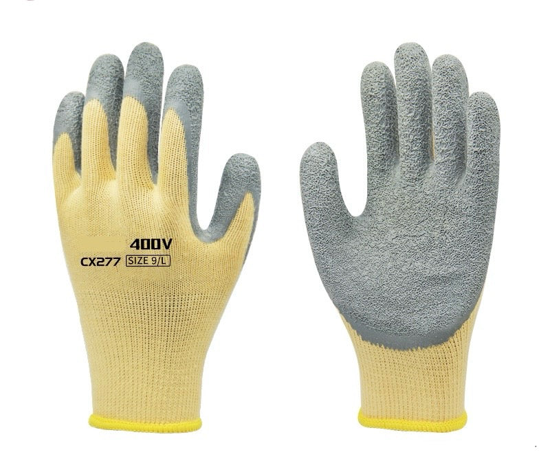 Gloves | 400V Insulating Rubber Gloves for Electricians – Wear-Resistant, Non-Slip, Flexible & Breathable for Electrical Work