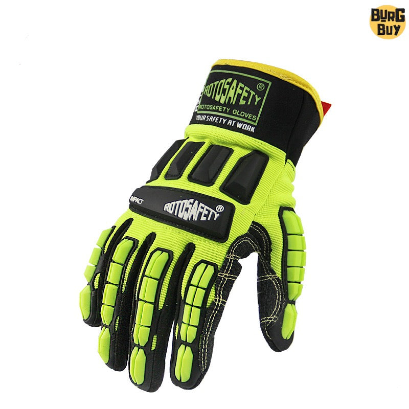 Gloves | Machinery Anti-Smash, TPR Anti-Collision Protective Gloves for Outdoor, Mechanic, Oil Mining, Rescue & Heavy Industry