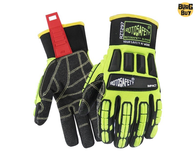 Gloves | Machinery Anti-Smash, TPR Anti-Collision Protective Gloves for Outdoor, Mechanic, Oil Mining, Rescue & Heavy Industry