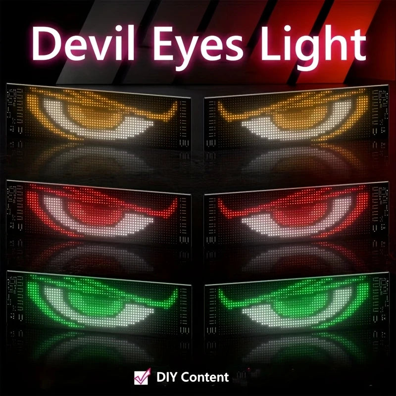 BurgBuy Scrolling Huge Bright LED Sign for Advertising, Customizable USB 5V LED Display for Store, Car, Bar, Hotel, Bluetooth App Control, Text, Pattern & Animation Programmable.